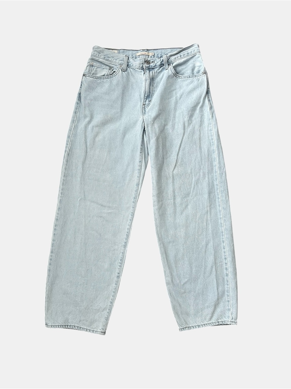 Levi’s Baggy Dad High-Rise Wide Leg Jeans in Light Acid Washed Blue - Picture 6 of 10